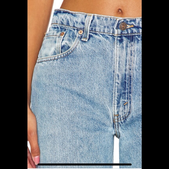 *Like New* aligrace Vintage Classic Relaxed Straight Jeans in Medium Dark - Picture 2 of 9